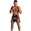 FIGHTERS - Shorts de boxe thai / Elite Fighters / Noir-Rouge