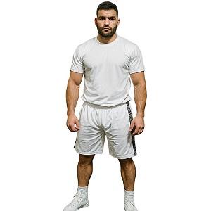 FIGHT-FIT - Shorts de fitness / Blanc / Small