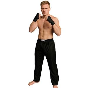 FIGHTERS - Pantalon de kick-boxing / Lycra / Noir / Small