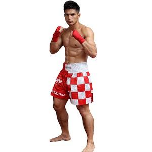 FIGHTERS - Shorts de Muay Thai / Croatie-Hrvatska / Zastava / XL