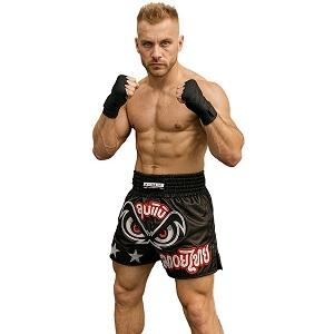 FIGHTERS - Muay Thai Shorts / No Fear / Noir / Medium