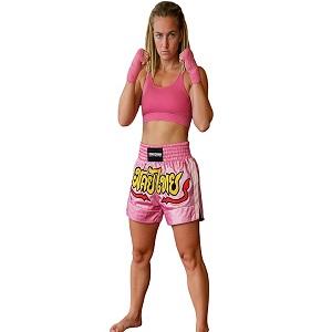 FIGHTERS - Shorts de Muay Thai / Rose / Medium