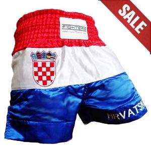 FIGHTERS - Shorts de Muay Thai / Croatie-Hrvatska / Grb / XS