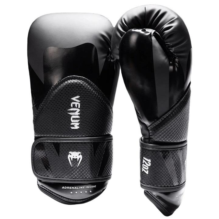 Venum - Gants de Boxe / Challenger 4.0 Scales / Noir-Noir / 10 oz