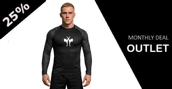 FIGHTERS - Rashguard / Tribal / Schwarz